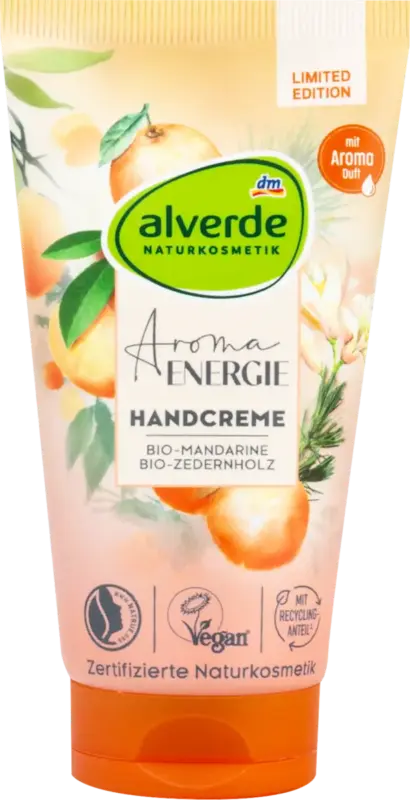 Cremă de m&acirc;ini Aroma Energie Mandarină & Lemn de Cedru