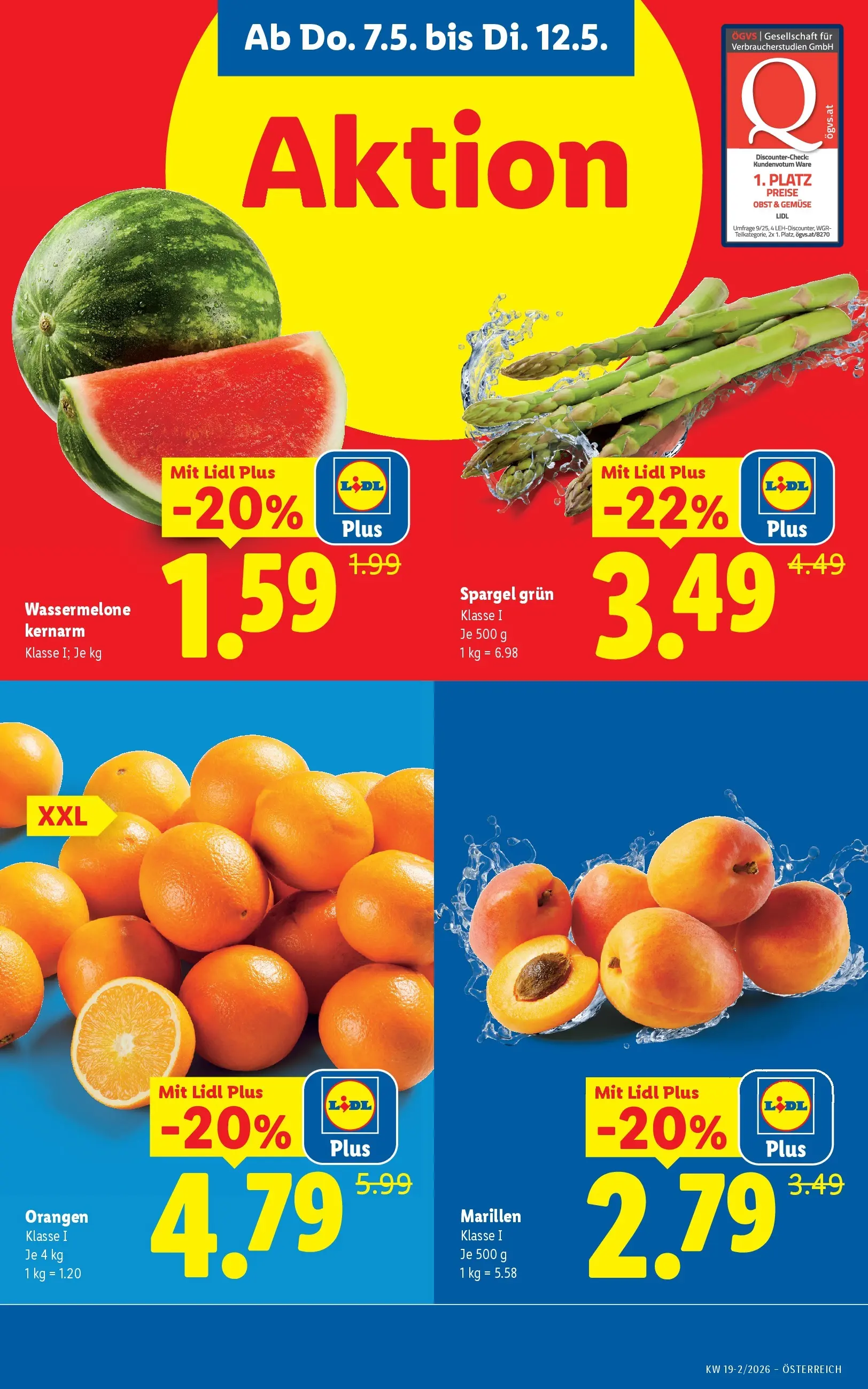 Lidl - Lidl ab 06.05.2026 - Angebote ab donnerstag | Seite: 5 | Produkte: Gemüse, Obst, Wassermelone, Orangen