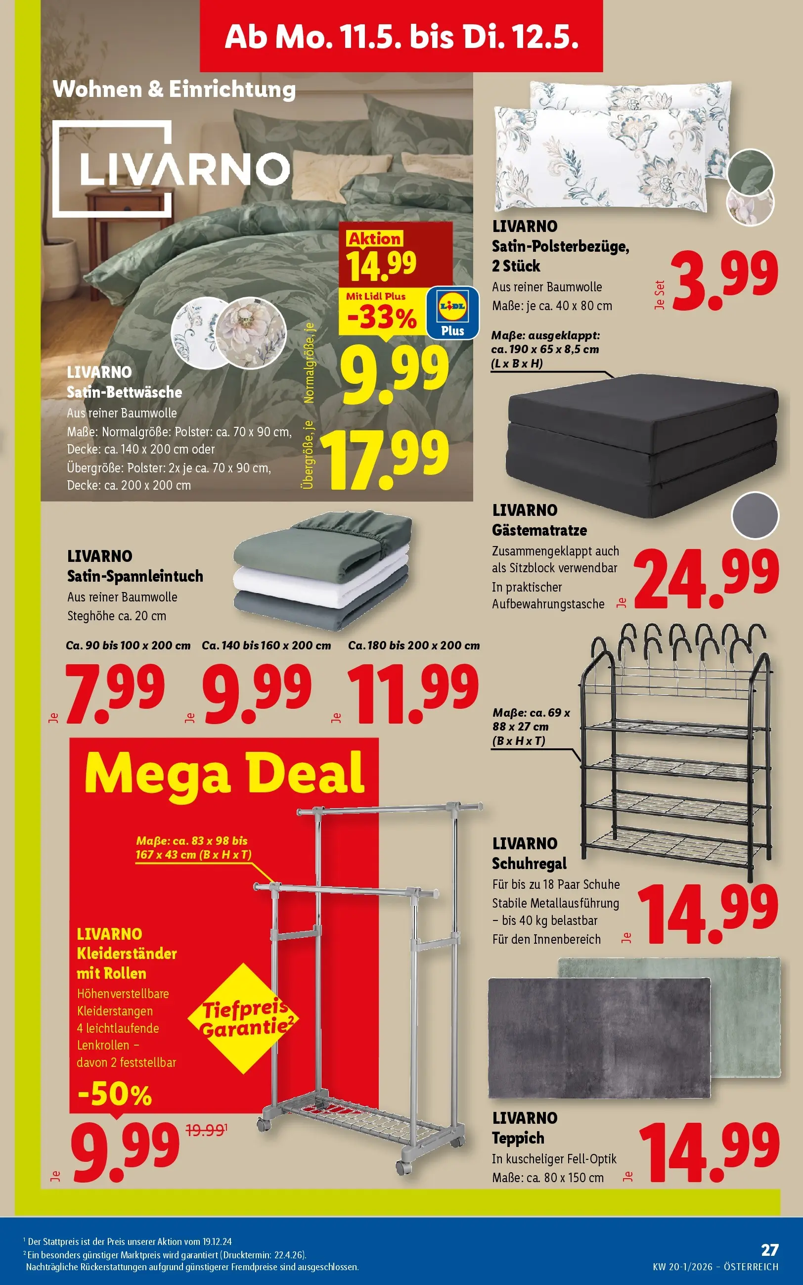 Lidl - Lidl ab 06.05.2026 - Angebote ab donnerstag | Seite: 32 | Produkte: Decke, Teppich
