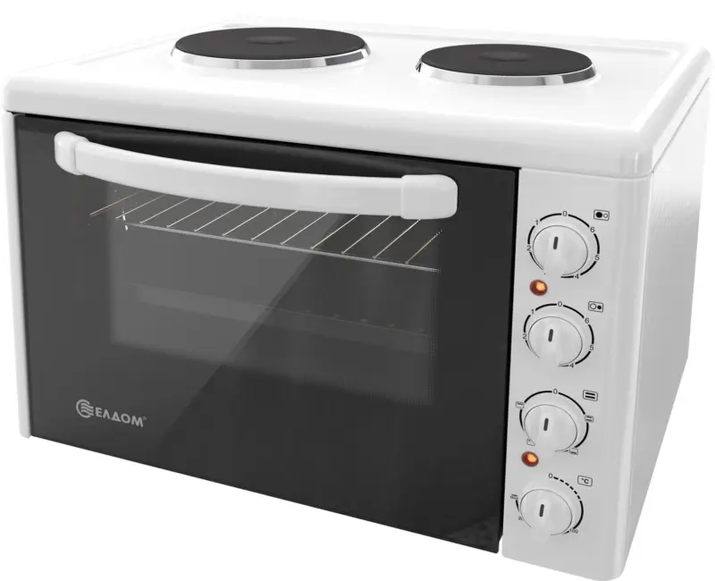 Готварска печка мини Елдом 203VFE-NEW , Бял