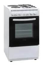 ЗОРА Готварска печка (ток/газ) Finlux FXC 522M , 2 газ 2ток , Бял