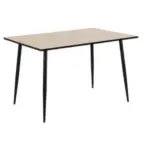XXXLutz Lauterach - Ihr M&ouml;belhaus bei Bregenz Esstisch 120/80/75 cm Nachbildung Metall, Holzwerkstoff lichtecht, Variantenauswahl rechteckig Schwarz, Eichefarben