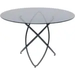 XXXLutz Lauterach - Ihr M&ouml;belhaus bei Bregenz Esstisch 120/120/76 cm Metall, Glas rund Schwarz