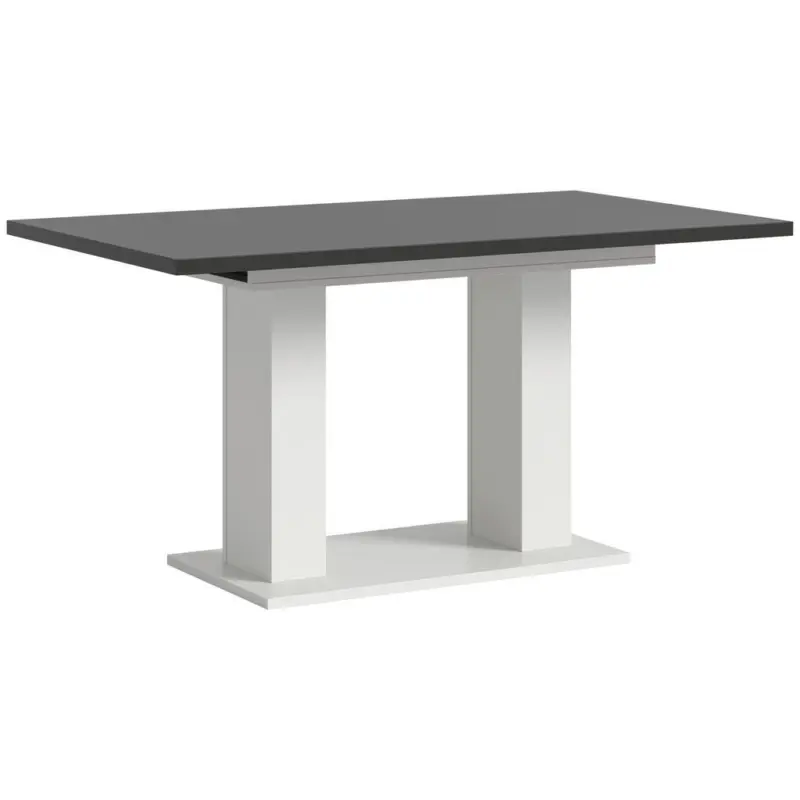 Esstisch 150-190/90/76 cm Nachbildung Holzwerkstoff ausziehbar rechteckig Grau