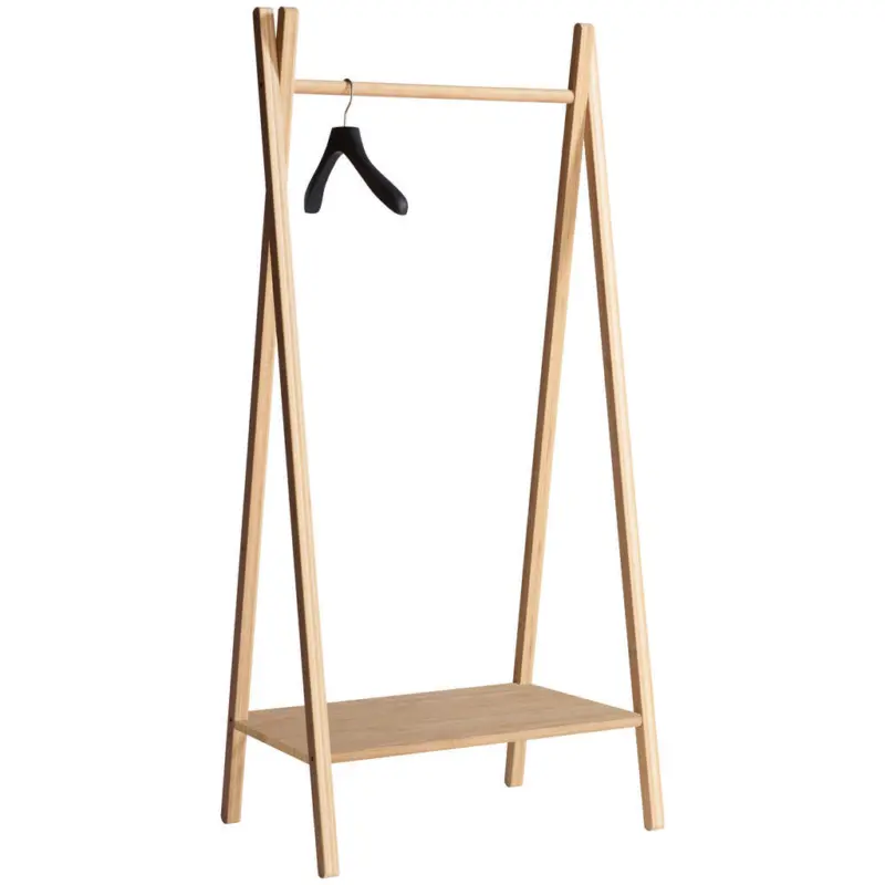 Kleiderst&auml;nder in Naturfarben 74/180/50 cm
