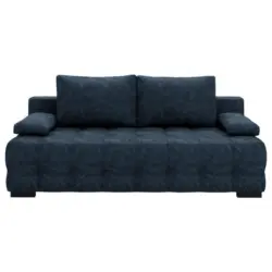 Schlafsofa in Velours Dunkelblau