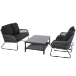 XXXLutz Lauterach - Ihr M&ouml;belhaus bei Bregenz Loungegarnitur 4-teilig 145/76/73,5 cm Aluminium
