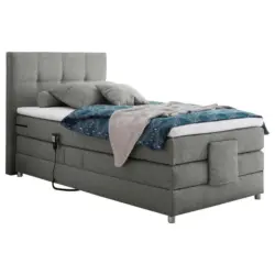 Boxspringbett 100/200 cm in Grau