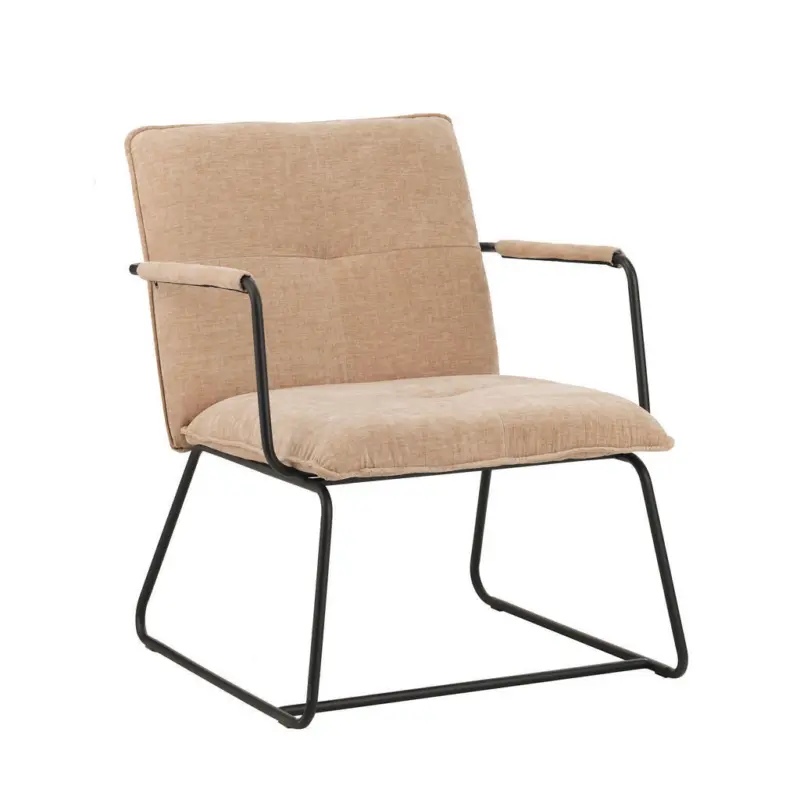 Sessel in Chenille Beige