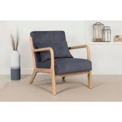 Sessel in Cord Grau