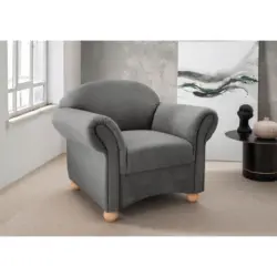 Sessel in Mikrofaser Graubraun