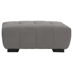 Hocker in Textil Grau