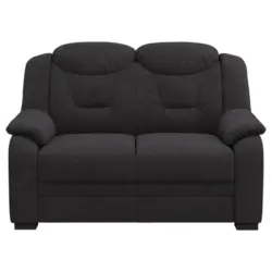 2-Sitzer-Sofa in Chenille Schwarz