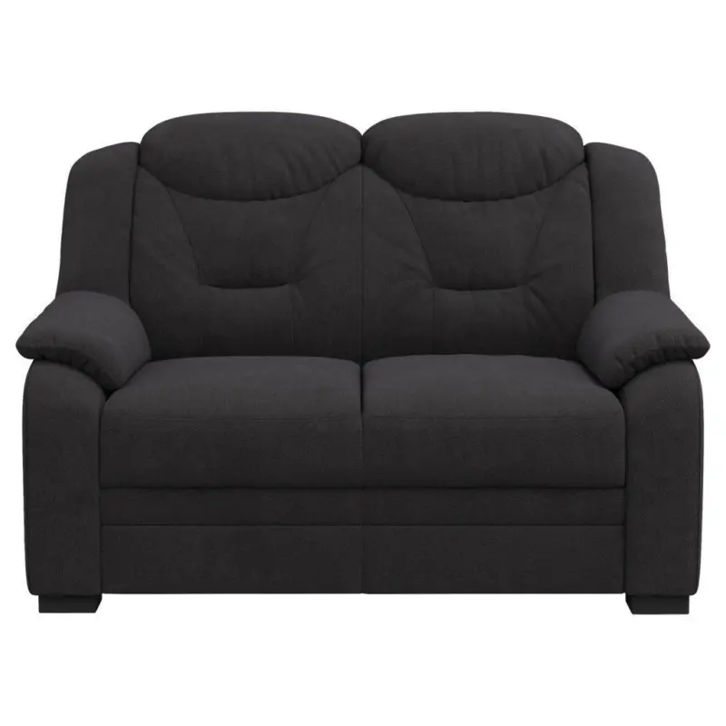 2-Sitzer-Sofa in Chenille Schwarz