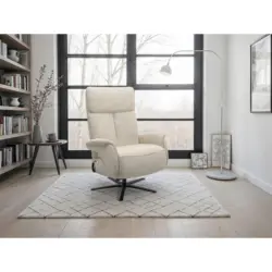 Relaxsessel in Textil Sandfarben
