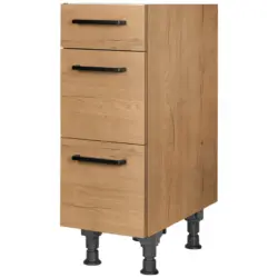 Schubkastenunterschrank 30/87/56 cm in Eichefarben