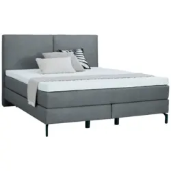 Boxspringbett 160/200 cm in Grau