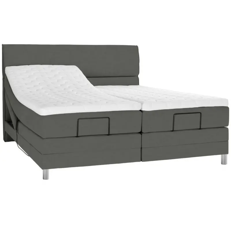 Boxspringbett 180/200 cm in Dunkelgrau