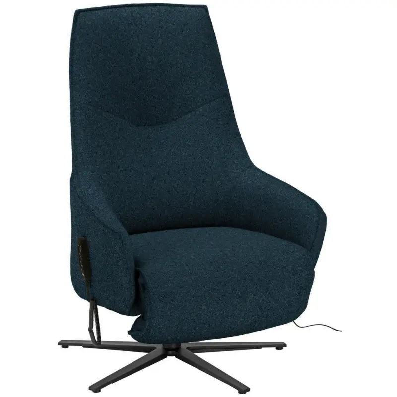 Relaxsessel in Textil Dunkelblau