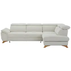 Ecksofa Mercury in Chenille Creme 287/212 cm