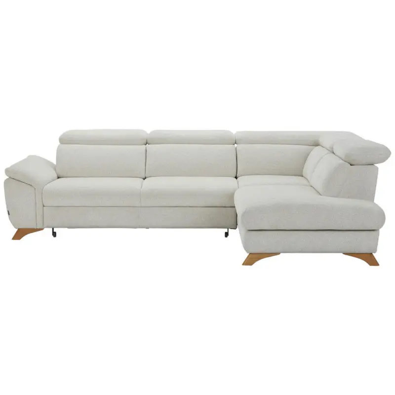 Ecksofa Mercury in Chenille Creme 287/212 cm
