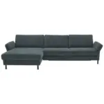 XXXLutz Lauterach - Ihr M&ouml;belhaus bei Bregenz Ecksofa in Chenille, Flachgewebe Blau 175/316 cm