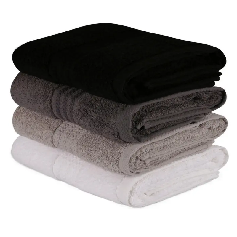 Handtuchset Grau, Schwarz, Wei&szlig;, Dunkelgrau