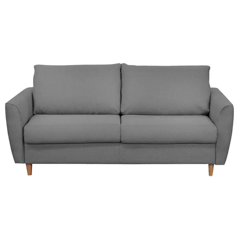 Schlafsofa in Flachgewebe Dunkelgrau Modern, Industrial, Boho