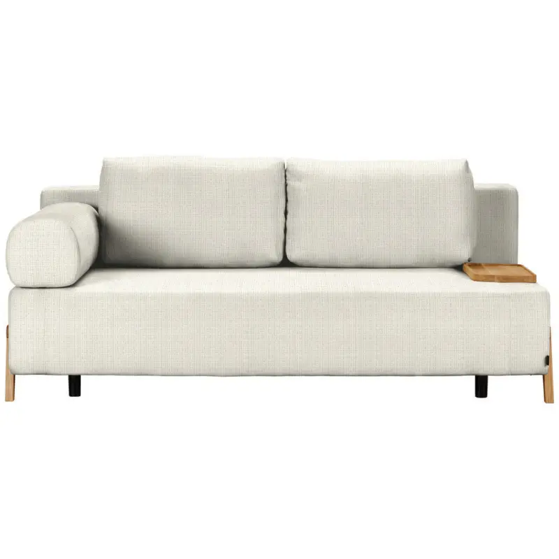 Schlafsofa in Chenille Ecru