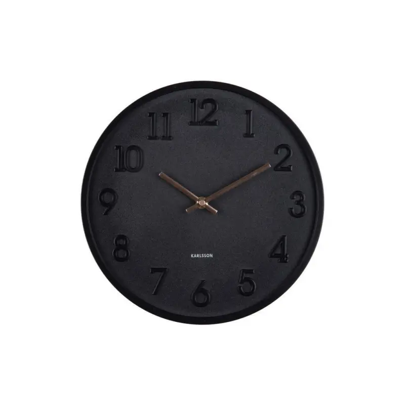 Wanduhr Calma Schwarz