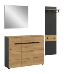 Garderobe 3-teilig in 180/190/37 cm