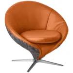 XXXLutz Lauterach - Ihr M&ouml;belhaus bei Bregenz Sessel in Jacquard Kombination Echtleder/Stoff Cognac