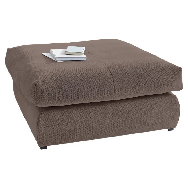 Hocker in Textil Braun