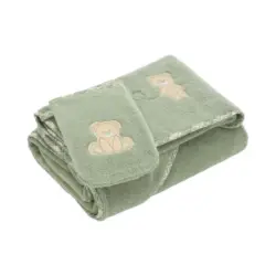 Frottierset Teddy Bear Set Gr&uuml;n 3-teilig