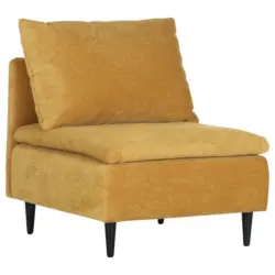 Sofaelement in Flachgewebe Senfgelb