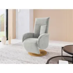 Relaxsessel in Textil Hellgrau