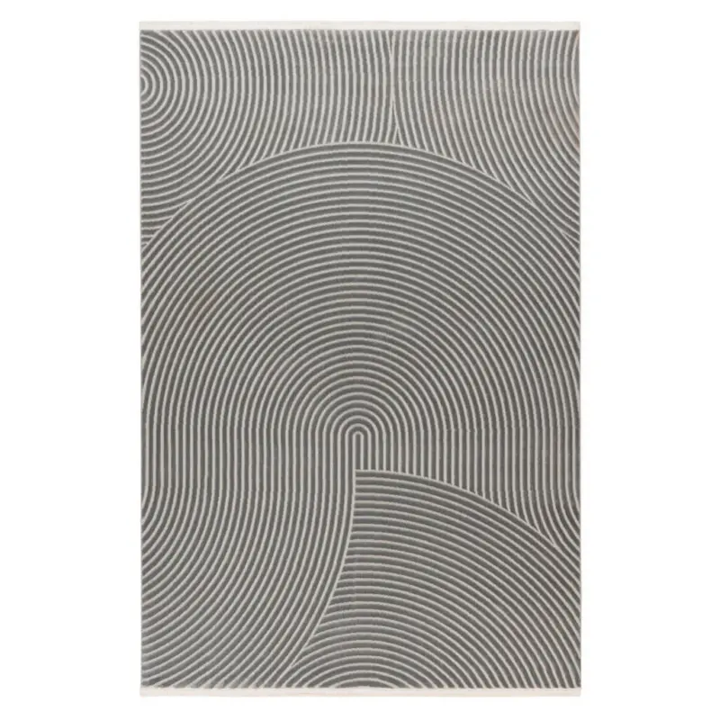 Flachwebeteppich 200/290 cm Grau