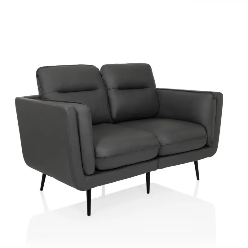 2,5-Sitzer in Lederlook Grau