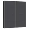 Schwebet&uuml;renschrank in Anthrazit, Schwarz