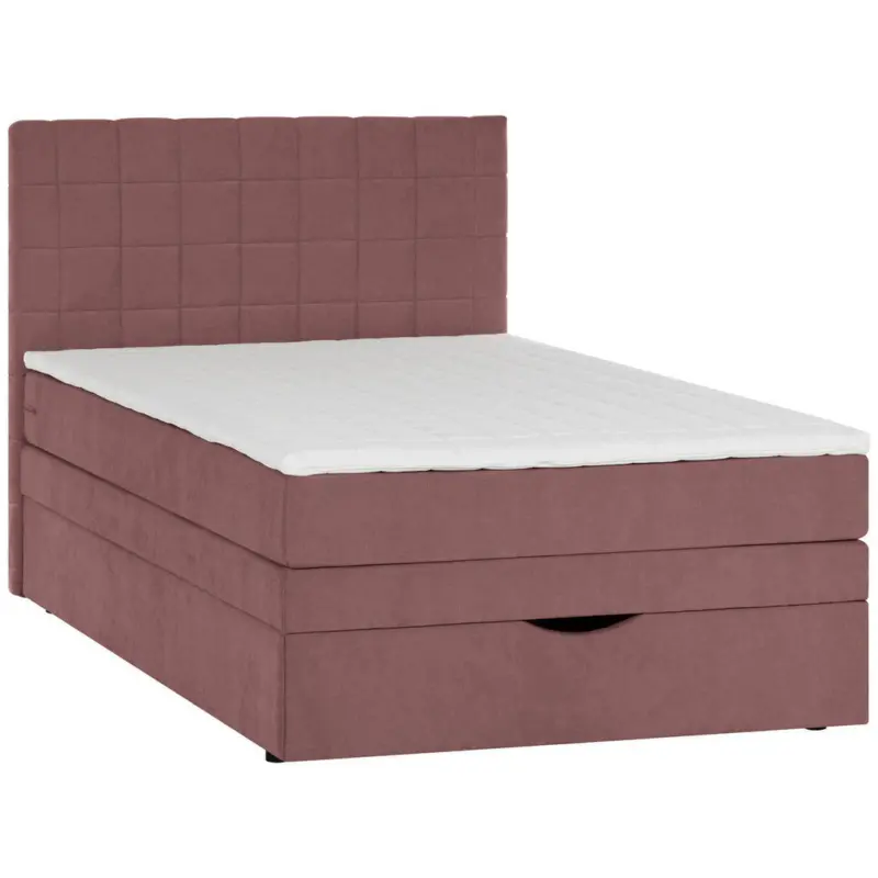 Boxspringbett 140/200 cm in Koralle