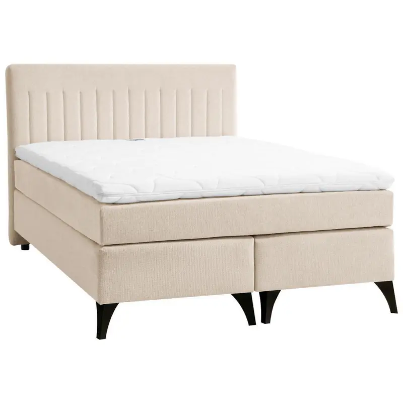 Boxspringbett 140/200 cm in Beige