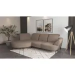 XXXLutz Lauterach - Ihr M&ouml;belhaus bei Bregenz Ecksofa Dance E in Chenille Cappuccino 208/313 cm