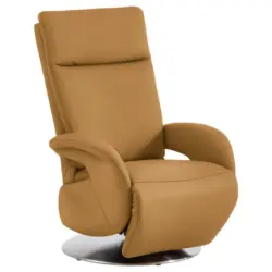 Relaxsessel in Leder Cognac