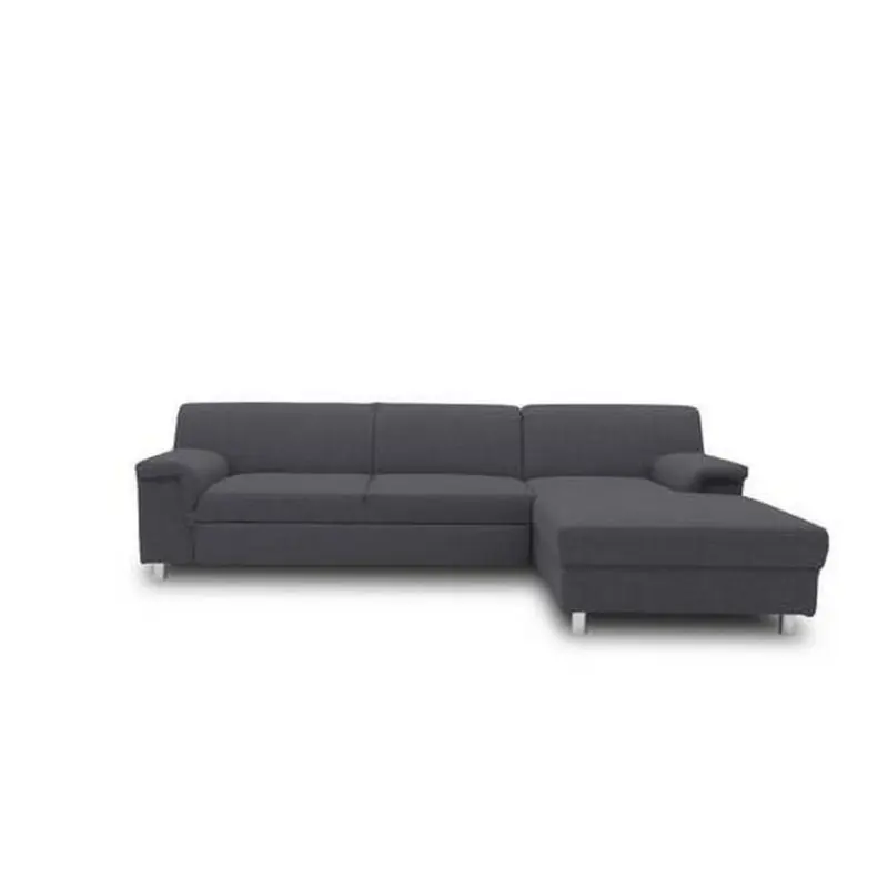 Ecksofa in Webstoff Schlammfarben 251/150 cm