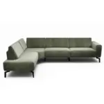 XXXLutz Lauterach - Ihr M&ouml;belhaus bei Bregenz Ecksofa Cosy in Samt Waldgr&uuml;n 213/296 cm