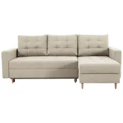 Ecksofa in Creme 232/141 cm