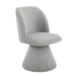 Stuhl-Set 2 St&uuml;ck Sitzfl&auml;che 360&deg; drehbar Webstoff