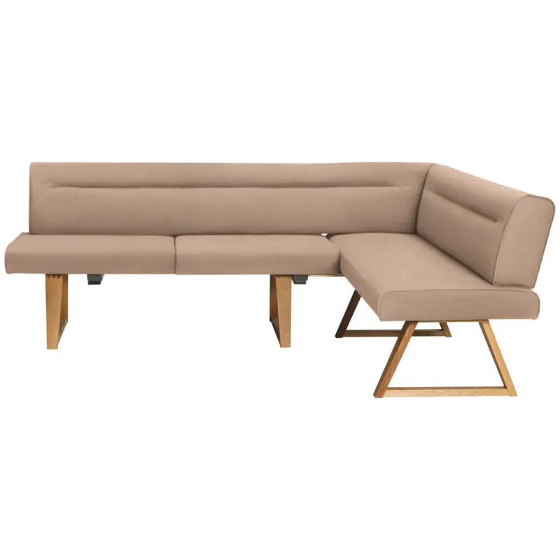 Eckbank 230/170 cm in Eichefarben, Beige