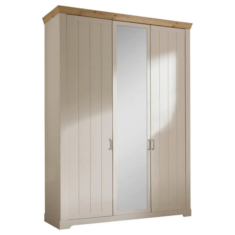 Dreht&uuml;renschrank in Champagner, Eiche Artisan