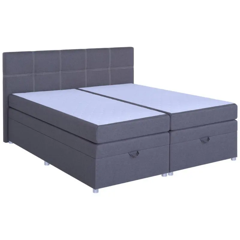 Boxspringbett Royal 180x200 Dunkelgrau